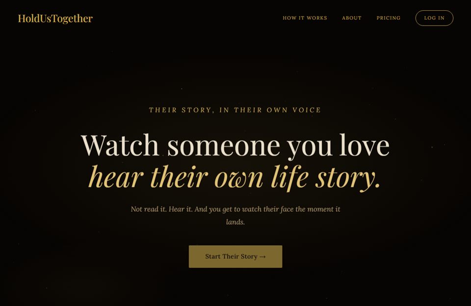 HoldUsTogether homepage