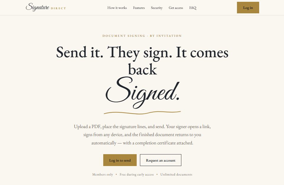 Signature.direct homepage